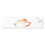 Cruise Ship in Swish Drawing Style Bumper Sticker