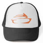Cruise Ship in Swish Drawing Style Trucker Hats
