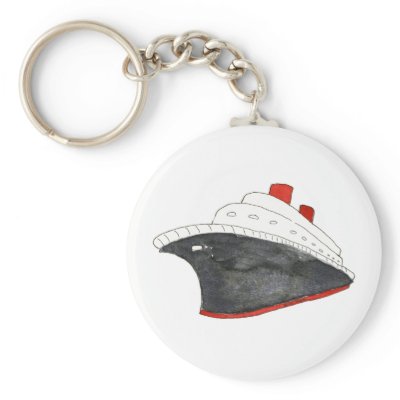Cruise Ship Keychain by ginyhogan