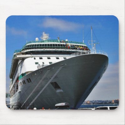 Cruise Ship Mousepad by lifesphere