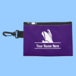 Cruise Ship Personalized Wristlet - Purple bagettes bags