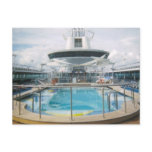 Cruise Ship Pool Postcard