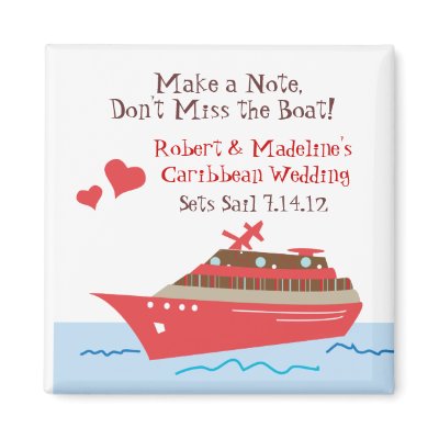 Cruise Ship Save the Date Magnets by savetheweddingdate