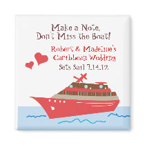 Cruise Ship Save the Date Magnets