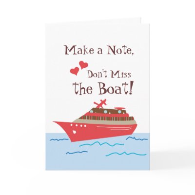 Cruise Ship Save the Wedding Date Card by savetheweddingdate
