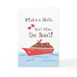 Cruise Ship Save the Wedding Date Card