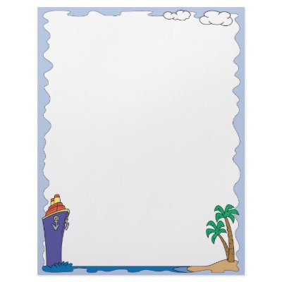 Cruise Ship Vacation Letterhead by stationeryshop