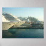 Cruise Ships at Sunrise Canvas Print
