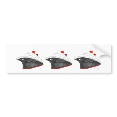 Cruise Ships Bumper Sticker by ginyhogan