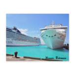 Cruise Ships in the Port Post Cards