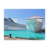 Cruise Ships in the Port Post Cards