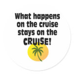 Cruise Round Sticker