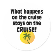 Cruise Round Sticker