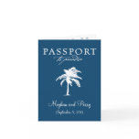 Cruise Wedding Passport Invitation Greeting Cards