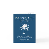 Cruise Wedding Passport Invitation