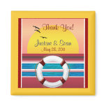Cruise Wedding Personalized Favor Magnets