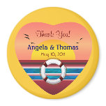 Cruise Wedding Personalized Favour magnets