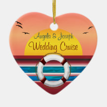 Cruise Wedding Personalized Favour Ornament