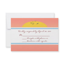Cruise Wedding RSVP Response Cards Custom Invitations