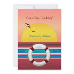 Cruise Wedding - Sunset Invitation