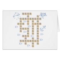 Cruise Word Game Greeting Card