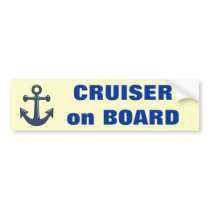 Cruiser on Board Bumper Stickers