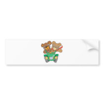 Cruisin in Car Bears Bumper Sticker