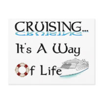 Cruising... A Way Of Life Post Card