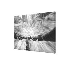Cruising down a buff section of singletrack 2 canvas prints