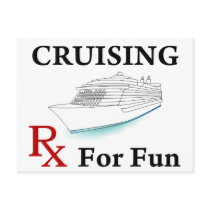Cruising... Rx for Fun Postcard