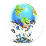 crumbling earth stickers