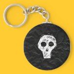 Crumpled Black Paper keychains