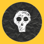 Crumpled Black Paper stickers