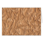 Crumpled Brown Paper Card