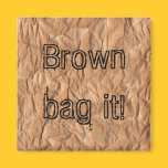 Crumpled Brown Paper magnets
