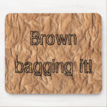 Crumpled Brown Paper mousepads