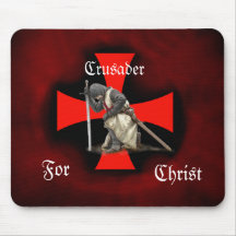 Crusader for Christ Mousepad