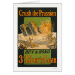 Crush the Prussian--Buy a bond--3rd Liberty Loan Greeting Card