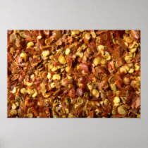 Crushed chilies poster