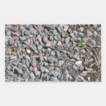 Crushed Rock Texture Rectangle Sticker