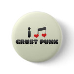 Crust Punk fan Pinback Button
