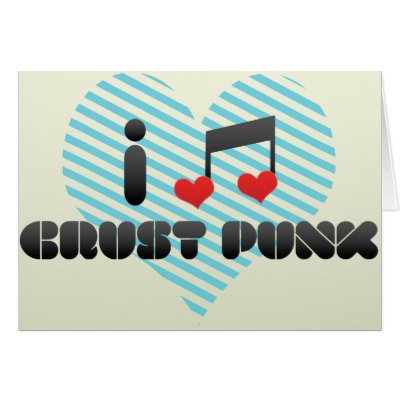 Crust Punk fan Cards by MusicLovers
