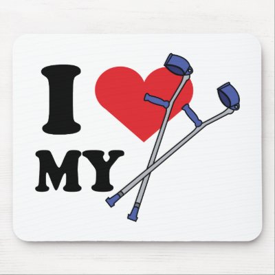 Crutch Love Mousepad by hobble