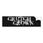 CRUTCH, red - Customized Bumper Stickers