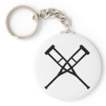 crutches crossed keychains