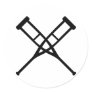 crutches crossed stickers