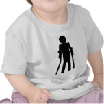 crutches man t-shirts
