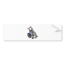 CrutchesWheelchair081210 Bumper Stickers