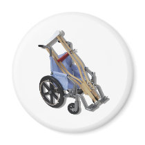 CrutchesWheelchair081210 Fridge Magnet