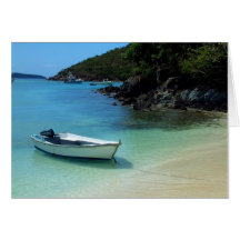 Cruz Bay Boat Greeting Cards